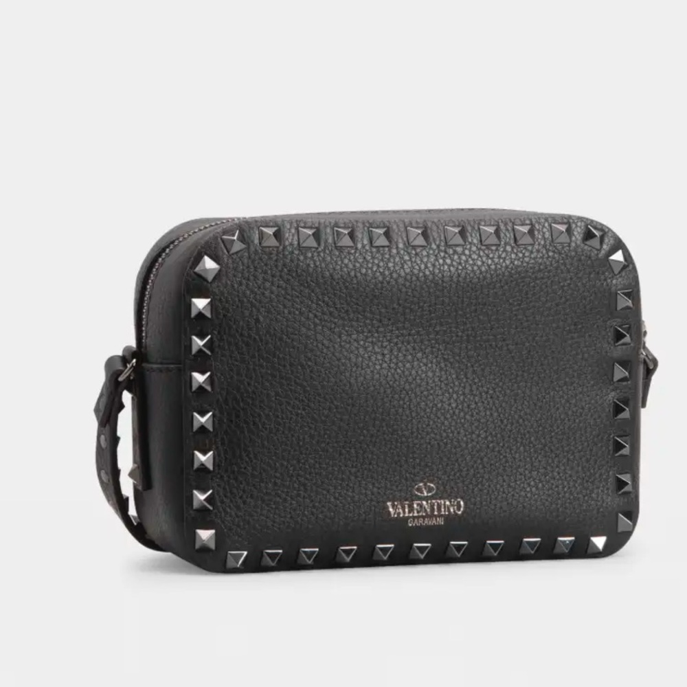 Valentino black camera bag.